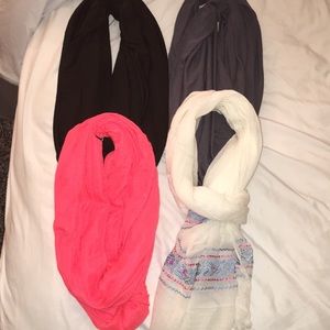 BUNDLE!!!! Fashion scarfs (barely worn)